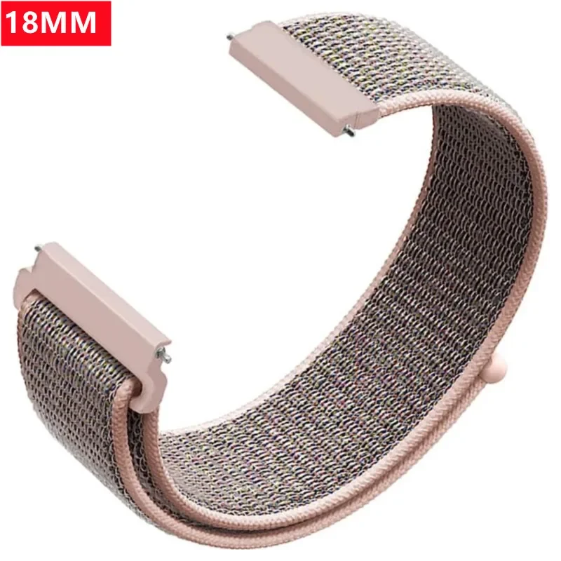 Smartwatch Samsung Watches For Women - 18 ミリメートルナイロンループバンドシャオ mi mi スマートウォッチストラップ女性リストバンドスポーツブレスレットガーミン Vivoactive