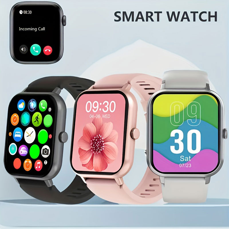 Smartwatch Iphone Watches For Women - 男性と女性のためのマルチスポーツモード接続時計,ワイヤレス通話ダイヤル,iPhoneおよびAndroidのスポーツ時計,1.44インチ