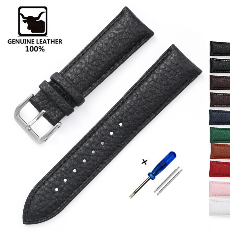 Nato Strap Nylon - ライチ柄ソフトレザー時計バンドブレスレット 14 ミリメートル 16 ミリメートル 18