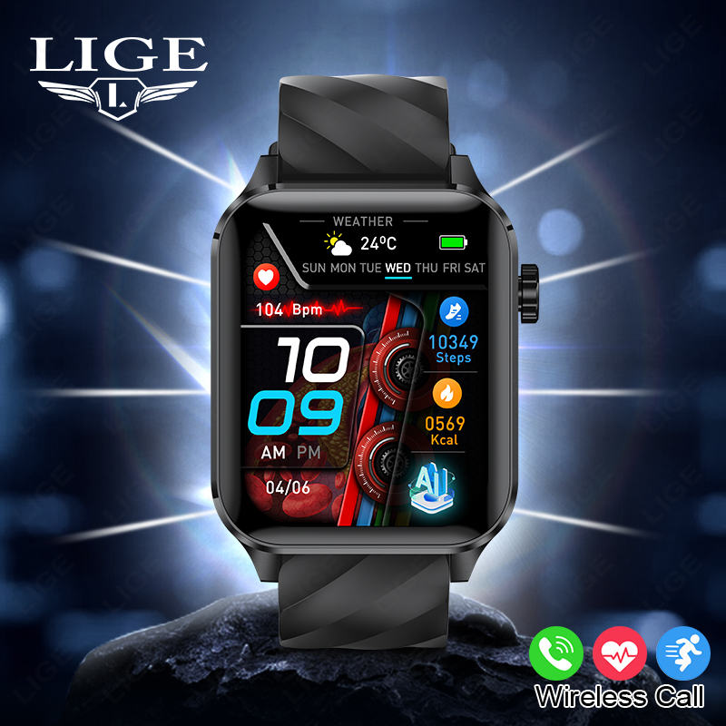 Smartwatch Iphone Watches For Women - LIGE 新しい Bluetooth 通話スマートウォッチ女性腕時計スポーツフィットネスウォッチ IP68 防水スマートウォッチ