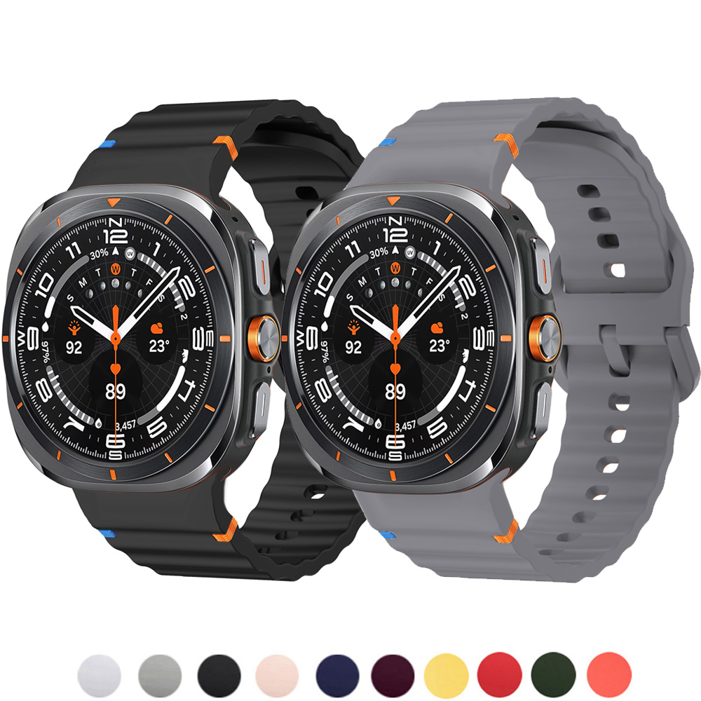 Smartwatch Samsung Watches For Women - サムスンギャラクシーウォッチ9 8ウルトラ2/6/6クラシック/5プロ/4 44mm 40mm 43mm 46mmシリコンブレスレットコレアギャラクシーウォッチ7ストラップ用バンド