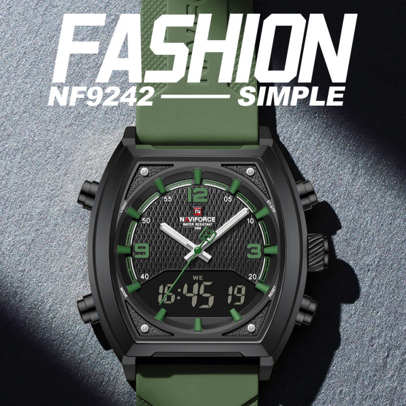 NAVIFORCE メンズ デュアルディスプレイ腕時計 3A - Analog Quartz Watch のレビューと価格