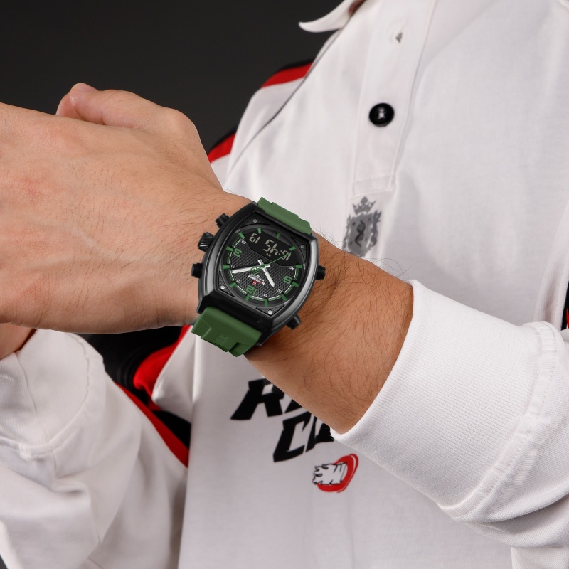 NAVIFORCE メンズ デュアルディスプレイ腕時計 3A - Analog Quartz Watch のレビューと価格