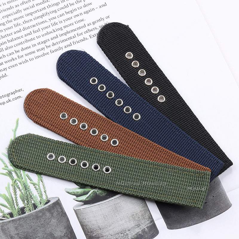ナイロン時計ストラップブラウングリーンブラックバンドミリタリ - Nato Strap Nylon のレビューと価格