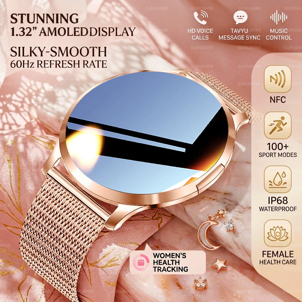2026新しいスタイリッシュな女性用NFCスマートウォッチH - Smartwatch Stylish Watches For Women のレビューと価格