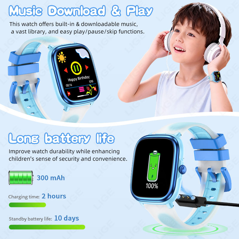 LIGE キッズガールズボーイズプレゼントスマートウォッチフ - French Connection Watches Smartwatch App のレビューと価格