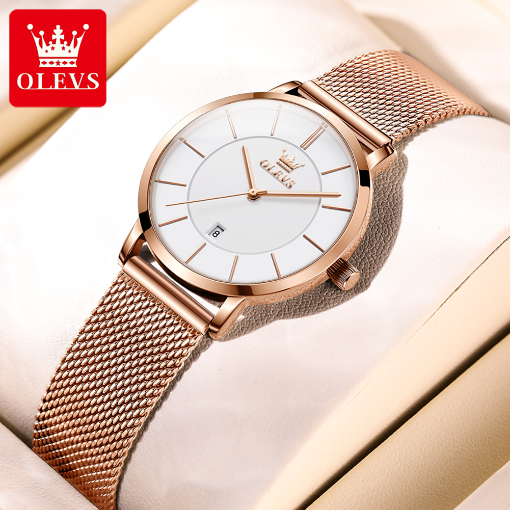 OLEVS レディース腕時計 5869 エレガントでおしゃれ - Analog Quartz Watch のレビューと価格