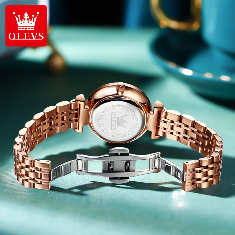 OLEVS 5536ブランド 美しいレディース腕時計 プリズ - Analog Quartz Watch のレビューと価格