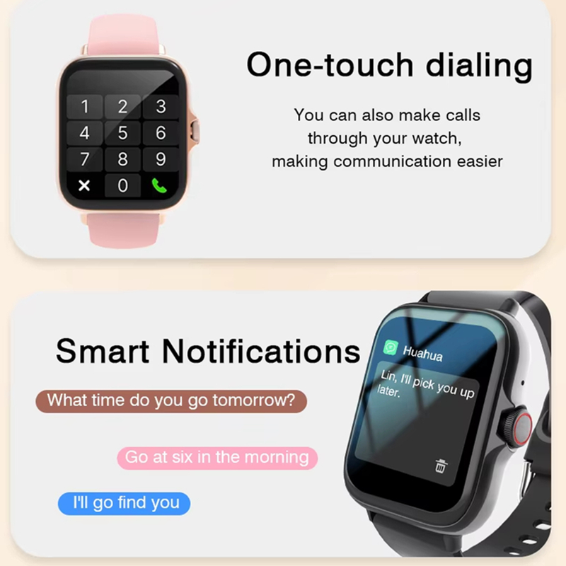 スマートウォッチ スポーツ 音楽コントロール 電話通話 歩数 - Smartwatch Iphone Watches For Women のレビューと価格
