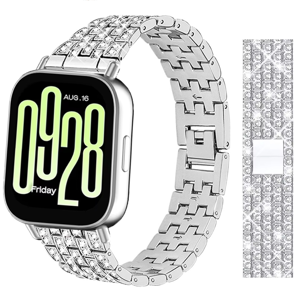 ステンレス鋼ダイヤモンド時計バンド Redmi 時計 5 L - Smartwatch Samsung Watches For Women のレビューと価格