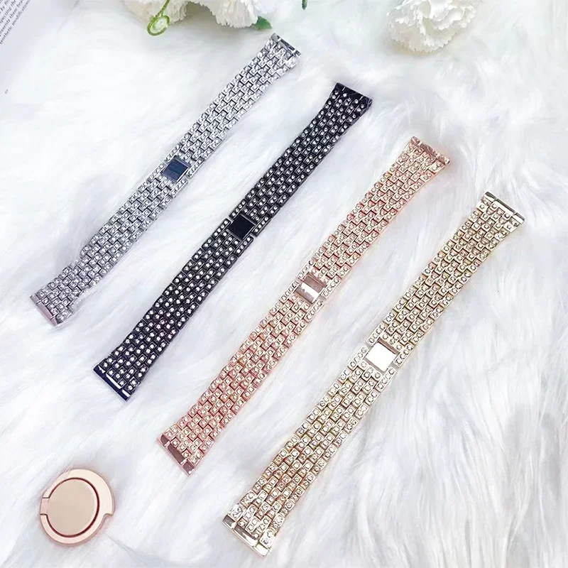 ステンレス鋼ダイヤモンド時計バンド Redmi 時計 5 L - Smartwatch Samsung Watches For Women のレビューと価格