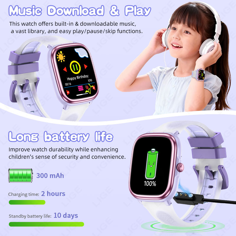 LIGE キッズガールズボーイズプレゼントスマートウォッチフ - French Connection Watches Smartwatch App のレビューと価格
