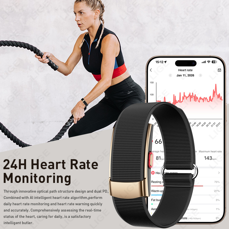 LIGE 新型25日間バッテリー駆動スマートブレスレット 内 - Watches Ladies Smartwatch のレビューと価格