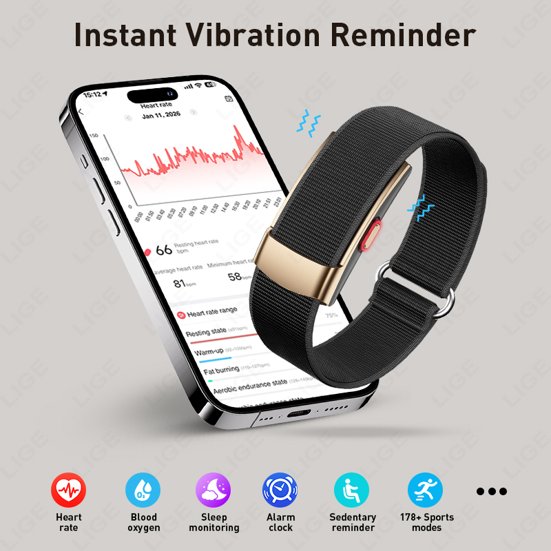 LIGE 新型25日間バッテリー駆動スマートブレスレット 内 - Watches Ladies Smartwatch のレビューと価格