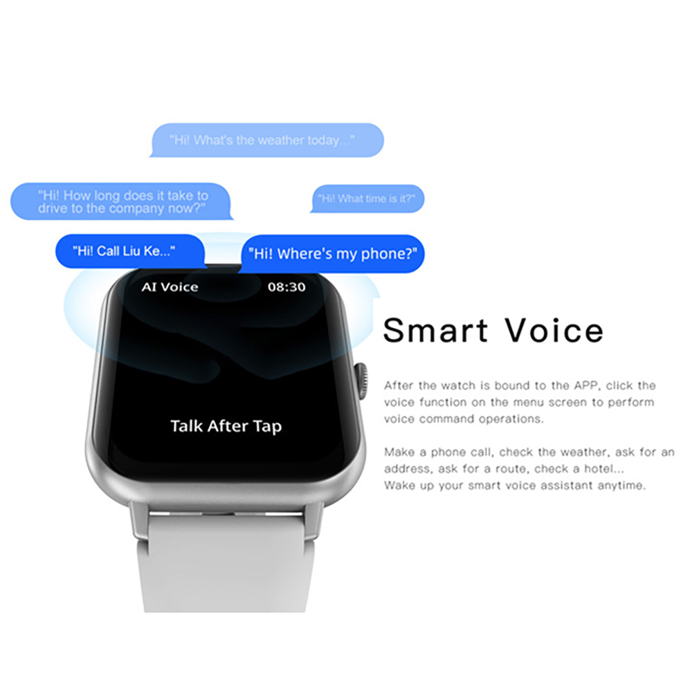 男性と女性のための青い防水時計,24時間の健康モニター,10 - Watches Ladies Smartwatch のレビューと価格