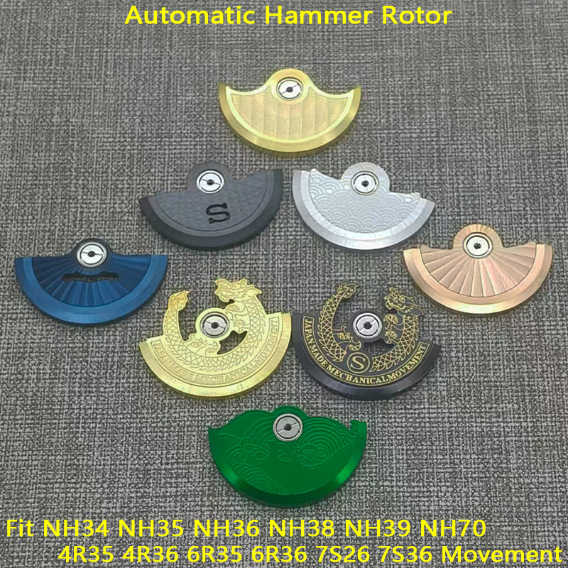 NH35 NH36ムーブメント自動巻きオシレーターウェイトハ - Watch Movement Rotor のレビューと価格