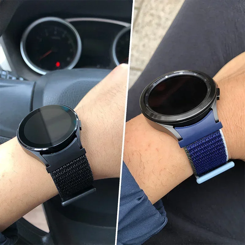 サムスンギャラクシーウォッチ用の開口部のないナイロンループバ - Smartwatch Samsung Watches For Women のレビューと価格