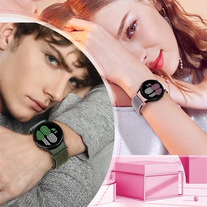 サムスンギャラクシーウォッチ用の開口部のないナイロンループバ - Smartwatch Samsung Watches For Women のレビューと価格