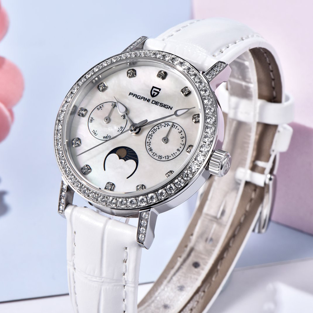 パガーニデザイン女性クォーツ時計モップダイヤルダイヤモンドベ - Analog Quartz Watch のレビューと価格
