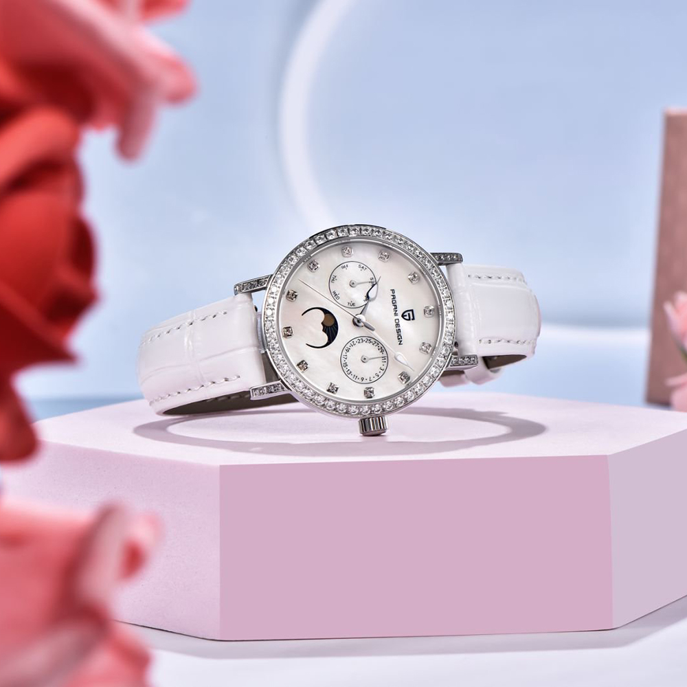 パガーニデザイン女性クォーツ時計モップダイヤルダイヤモンドベ - Analog Quartz Watch のレビューと価格