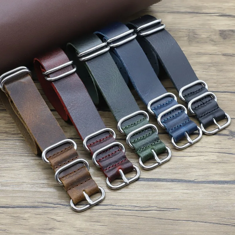 ヴィンテージ本革時計バンド 18 ミリメートル 20 ミリメ - Nato Strap Nylon のレビューと価格