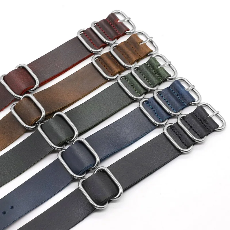 ヴィンテージ本革時計バンド 18 ミリメートル 20 ミリメ - Nato Strap Nylon のレビューと価格
