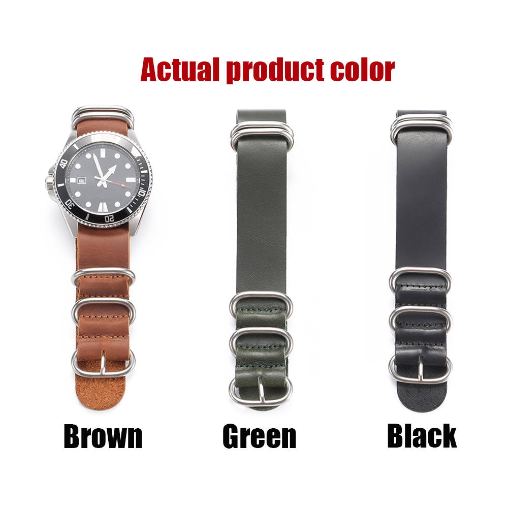 ヴィンテージ本革時計バンド 18 ミリメートル 20 ミリメ - Nato Strap Nylon のレビューと価格