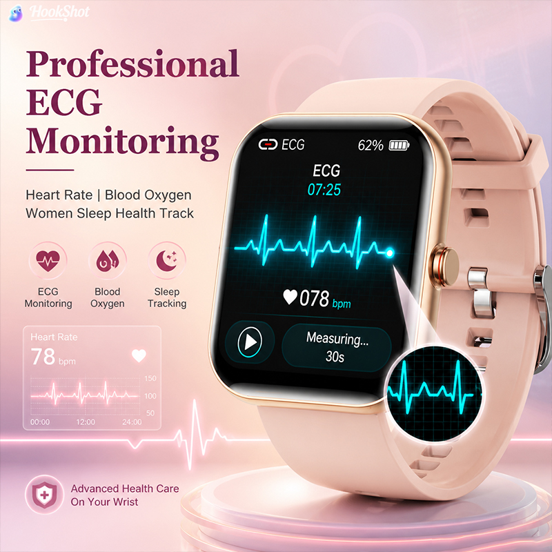 女性用スマートウォッチ BT通話 心拍数 睡眠モニター IP - Watches Ladies Smartwatch のレビューと価格