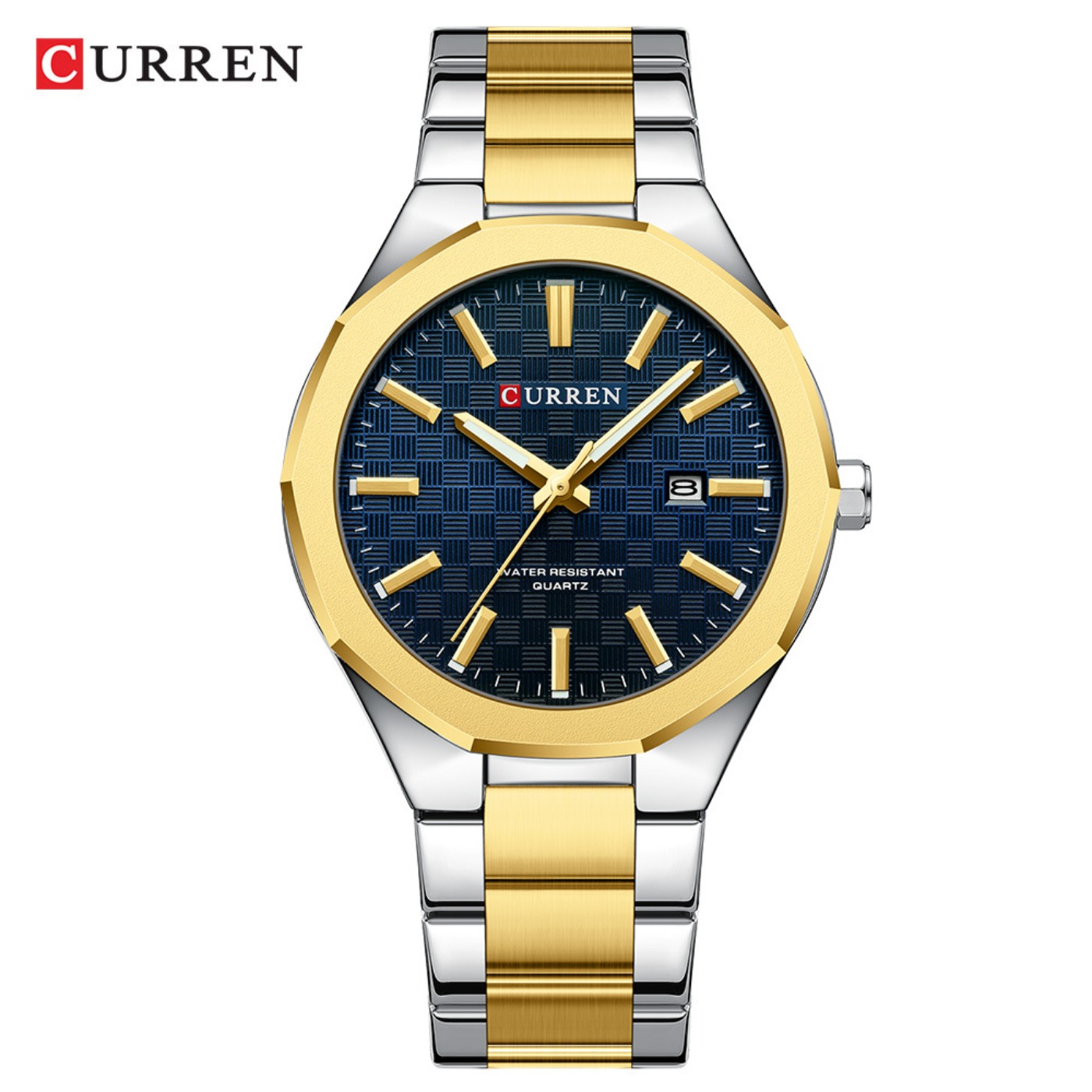 CURREN メンズ シンプルなブラックダイヤル腕時計 ファ - Analog Quartz Watch のレビューと価格