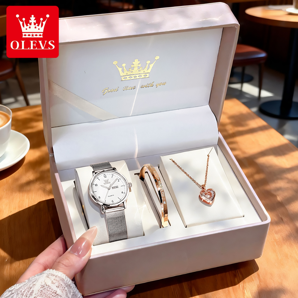 OLEVS 2996 女性腕時計オリジナルエレガントなスリム - Analog Quartz Watch のレビューと価格