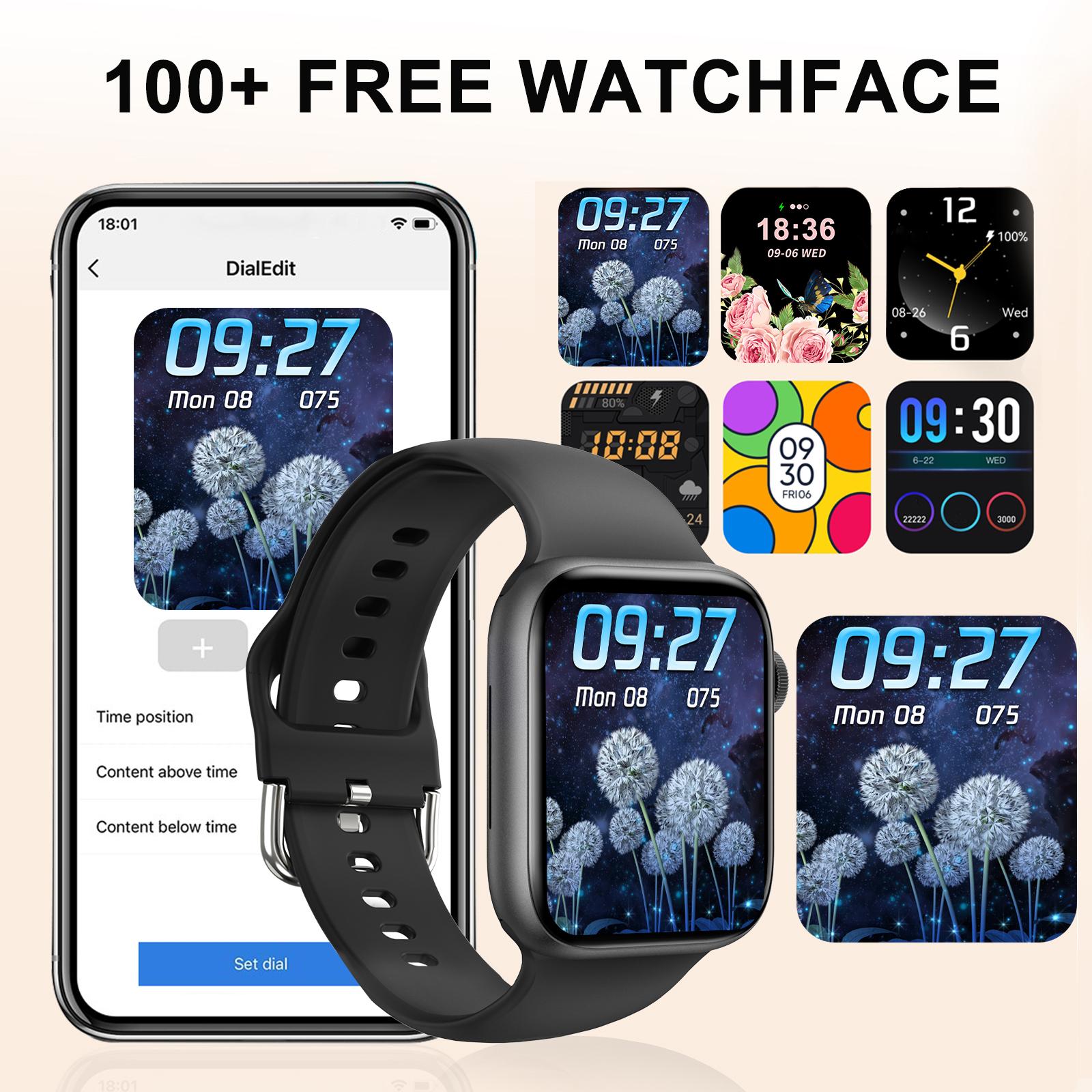 スマートウォッチ、ワイヤレス通話/ダイヤル、マルチスポーツモ - Smartwatch Iphone Watches For Women のレビューと価格