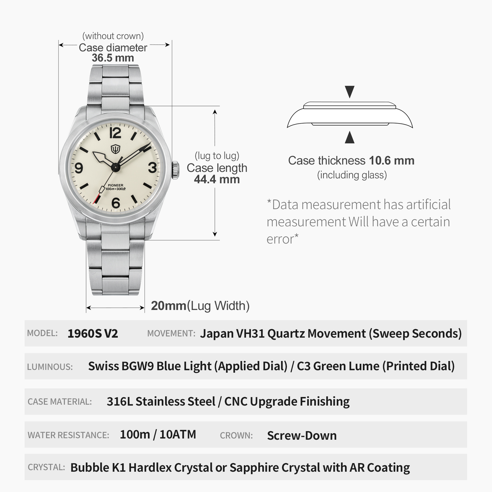Watchdives WD1960S V2 ヴィンテージ ク - Watches Ladies Smartwatch のレビューと価格