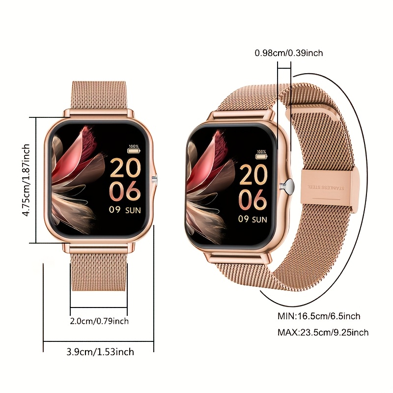 男性と女性向けのフルタッチスクリーンスマートウォッチ、通話の - Smartwatch Stylish Watches For Women のレビューと価格